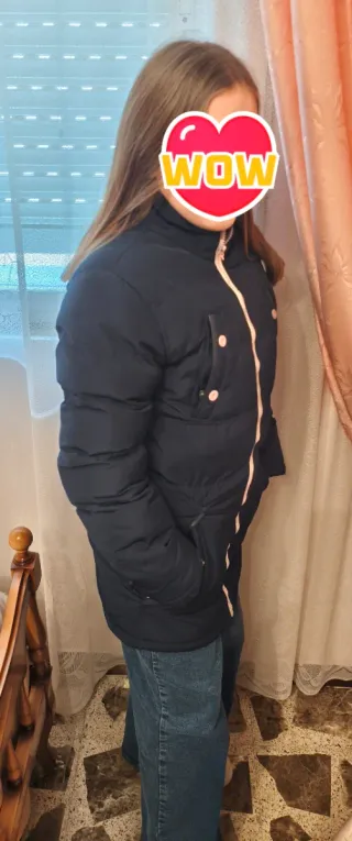 Cazadora acolchada azul super calentita 10-12 años