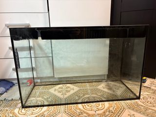 Acuario Pecera Terrario Negro Transparente 100L