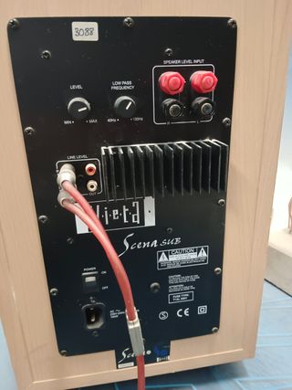 Altavoces Vieta Scena . Buen estado · Vieta · Beige, 4 satelites con peana ikea + subwoofer y central