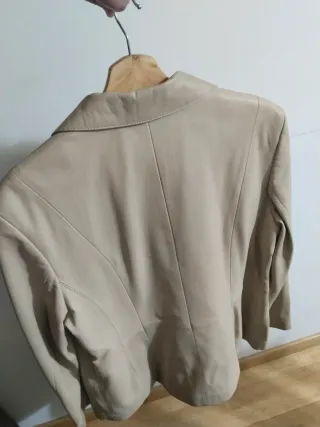 Chaqueta de piel Anna Polare Beige