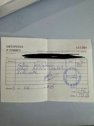 Silla ortopédica nueva