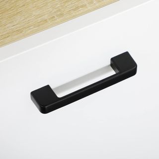 Armario De Baño, Mueble De Baño De Madera Con 2 Armarios Con Puertas Y 2 Estantes Abiertos, Diseño Antivuelco, 53X33.5X195.7 Cm, Blanco Y Madera