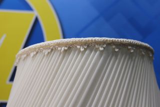 Lámparas sobremesa cristal tallado y organza. Cristal de roca.