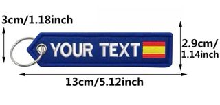 Llavero Personalizado BORDADO.