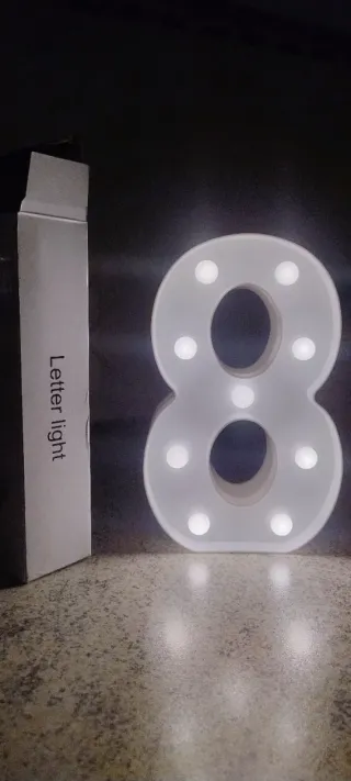 Lampada Lettera 8 per Feste ed Eventi