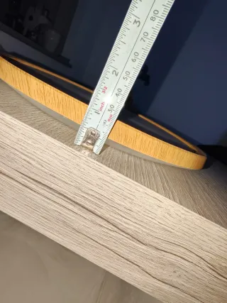 Plafón LED redondo madera