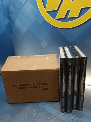 nuevo precintado, ITINERARIOS CULTURALES EUROPEOS. LAS GRANDES RUTAS DE EUROPA. 6 VOL. + 15 DVD