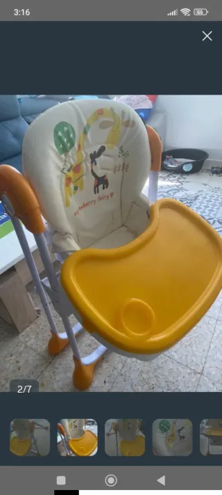 Trona de bebé Pod con bandeja