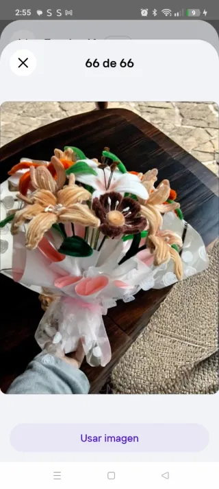 Ramo de flores artesanal