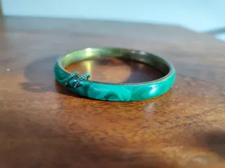 Pulsera Malachite y Pendientes