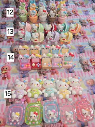 Set Figuras Resina Labubu Lloron HK