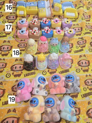 Set Figuras Resina Labubu Lloron HK