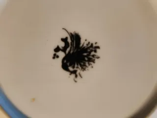 Plato de porcelana Tsuji decorado