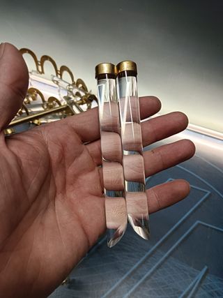 Preciosa Lampara de techo, mid century, dorada 46 x45 cm