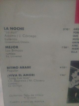 Vinilo Peret Amina Los Payos precio por lote de 3