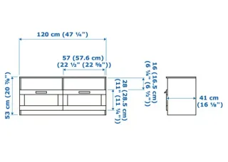 Mueble TV Ikea Blanco