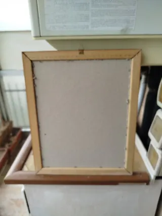 Quadro Spring con cornice in legno