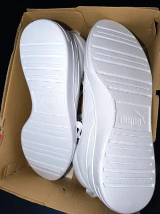 Tênis Puma Caven 2.0 Mid Branco-Prateado