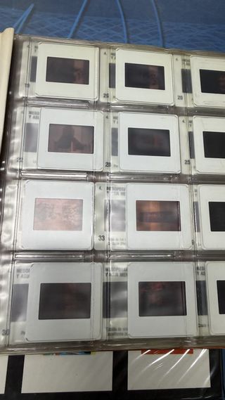 Lote de 5 albumes de diapositivas hiares, Historia universal de arte y de cultura, observa las fotos