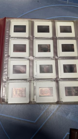 Lote de 5 albumes de diapositivas hiares, Historia universal de arte y de cultura, observa las fotos