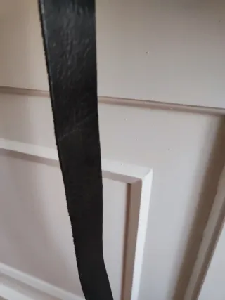 Bolso de cuero auténtico negro