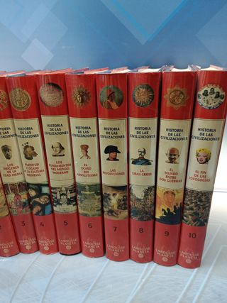 HISTORIA DE LAS CIVILIZACIONES, LAROUSSE PLANETA, completa, 10 tomos, 1997