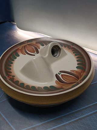 Precioso plafón,  lámpara de cerámica de Porta Celi , ceramica Valencia