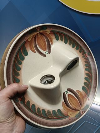 Precioso plafón,  lámpara de cerámica de Porta Celi , ceramica Valencia