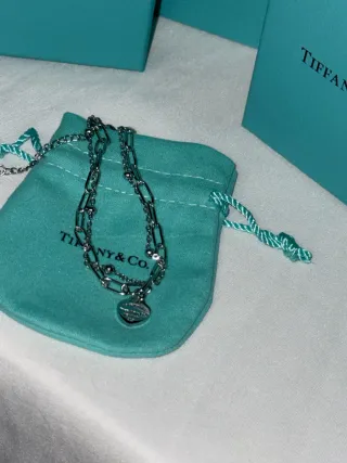 Pulsera Tiffany & Co. Corazón Plateada