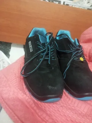 Zapatillas Sparco Negras y Azules