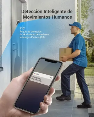 Mirilla digital de puerta con pantalla táctil