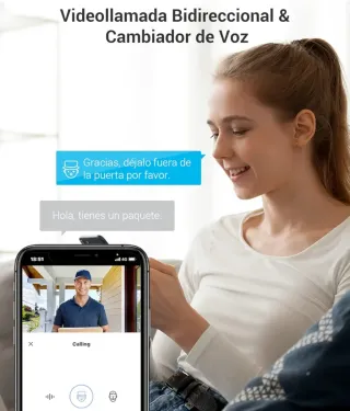 Mirilla digital de puerta con pantalla táctil