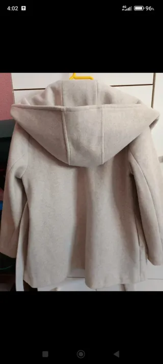 Abrigo de niña con capucha talla 11-12  152 cm