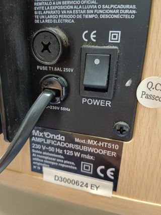 Sistema de Audio Cine en Casa MX-HT510 MX ONDA