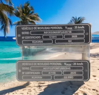 Placa DGT Patinete Eléctrico