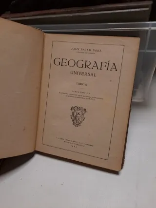 1931,Geografia Universal,Juan Palau Vera