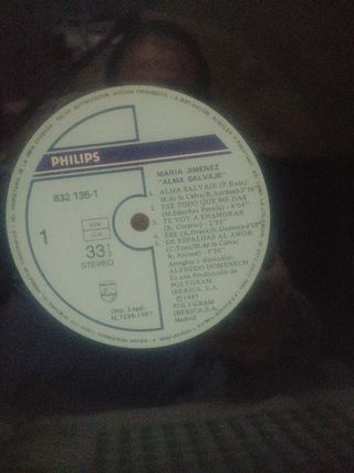 Vinilo Maria jimenez alma salvaje