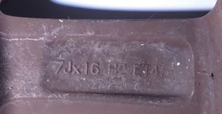 Volkswagen 7jx16h2et45 llanta passat 2.0 324688