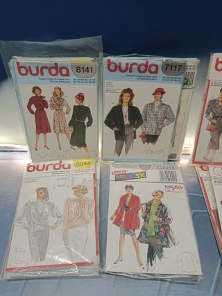18 librillos, patrones BURDA, 6022 + 6073 + 8873 +5287 + 6182 y mas