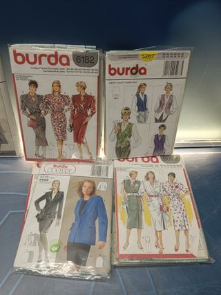 18 librillos, patrones BURDA, 6022 + 6073 + 8873 +5287 + 6182 y mas