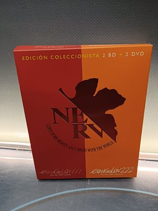 bluray EVANGELION : 1.11 + EVANGELION : 2.22 - DOBLE BLU-RAY + DOBLE DVD EDICION COLECCIONISTAS