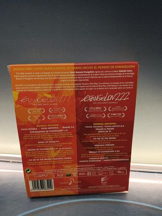 bluray EVANGELION : 1.11 + EVANGELION : 2.22 - DOBLE BLU-RAY + DOBLE DVD EDICION COLECCIONISTAS