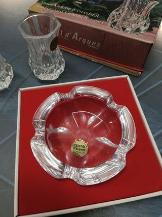 6 articulos, 4 en caja, cristaleria CRISTAL D´ARQUES + VIENNA CRYSTAL