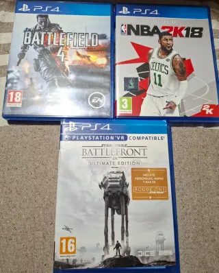 3 juegos PS4.