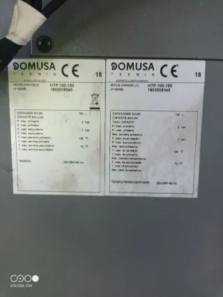 Caldera de pellet DOMUSA gris