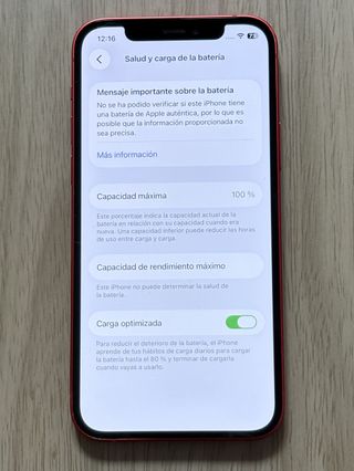 iPhone 12 (PRODUCT)RED 64GB Batería 100%