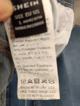 Falda vaquera mujer Talla L, MIDI licra