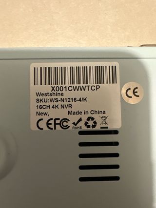 Grabador Video Vigilancia 16 Canales 4K