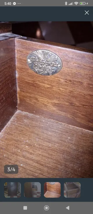 Sinfonier de madera antiguo