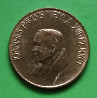 Vaticano 200 Lire 1991 Giovanni Paolo II